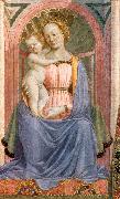 DOMENICO VENEZIANO The Madonna and Child with Saints (detail) dh oil painting artist